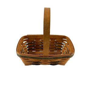 1993 Longaberger Small Heartland Chore Basket 10"L x 6"W x 4"H